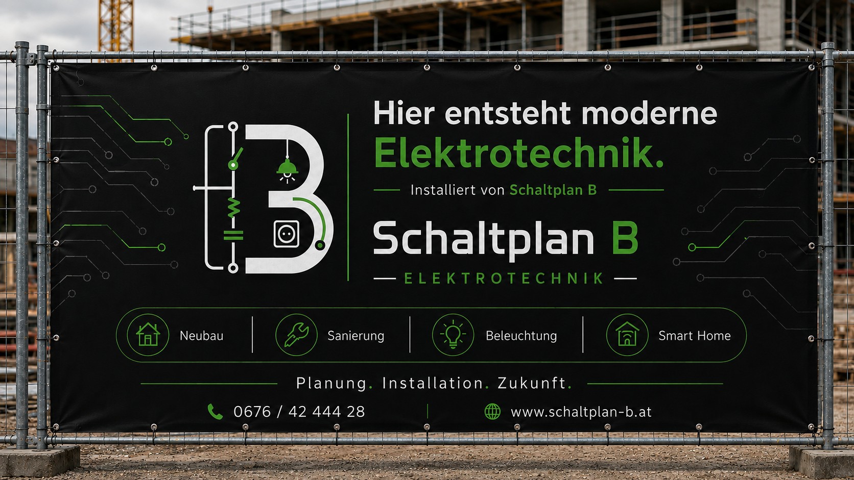 Schaltplan B Baustellenbanner